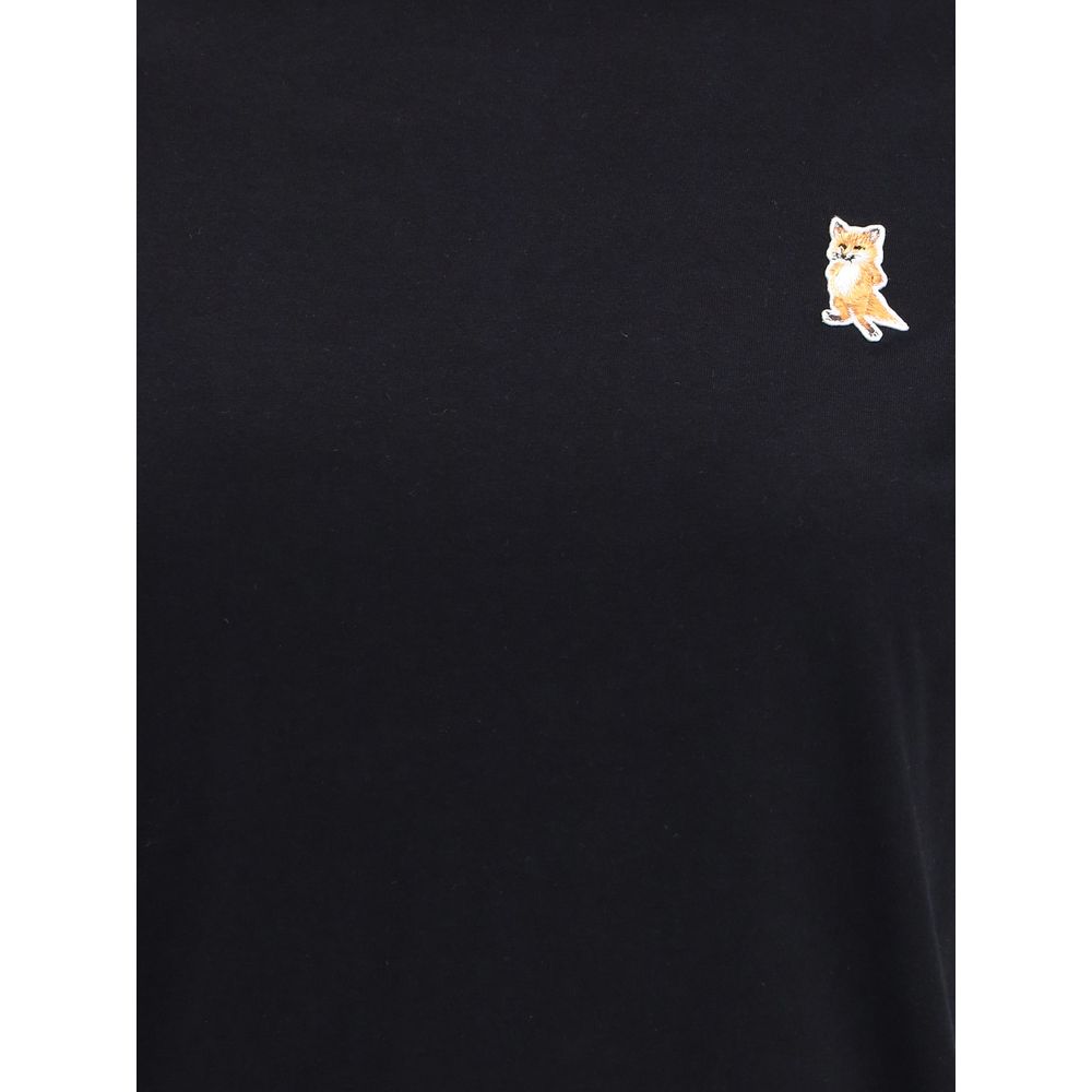 Maison Kitsuné Black Cotton T-Shirt