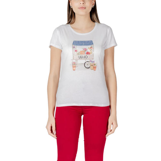 Liu Jo Bicolor Cotton T-Shirt