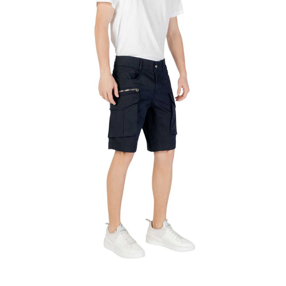 Replay Blue Cotton Bermuda