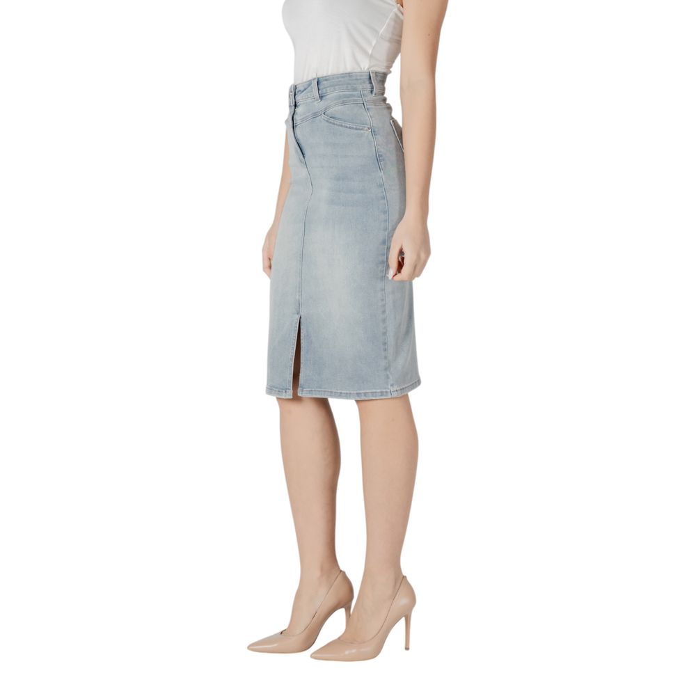 Morgan De Toi Blue Cotton Long