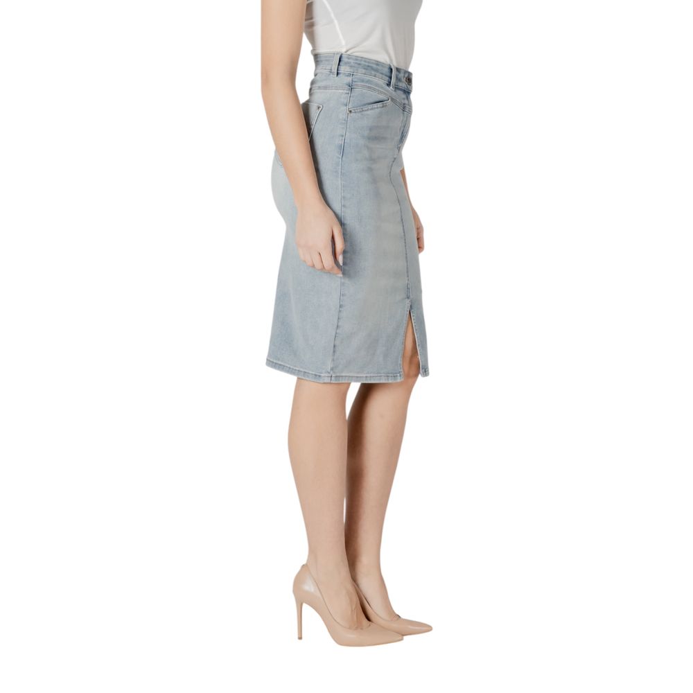 Morgan De Toi Blue Cotton Long