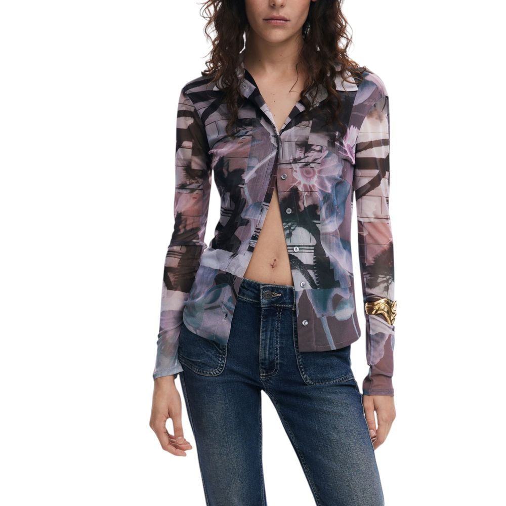 Desigual Black Polyester Shirt