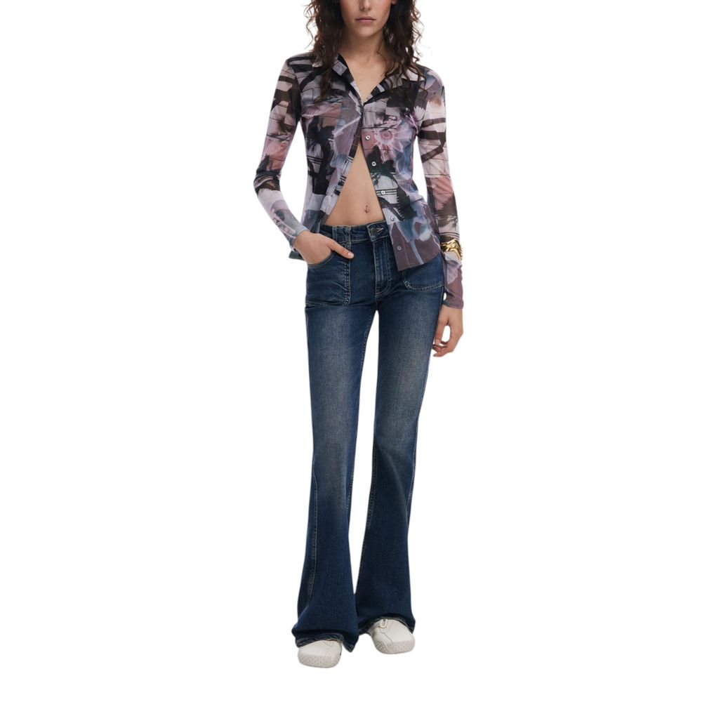 Desigual Black Polyester Shirt
