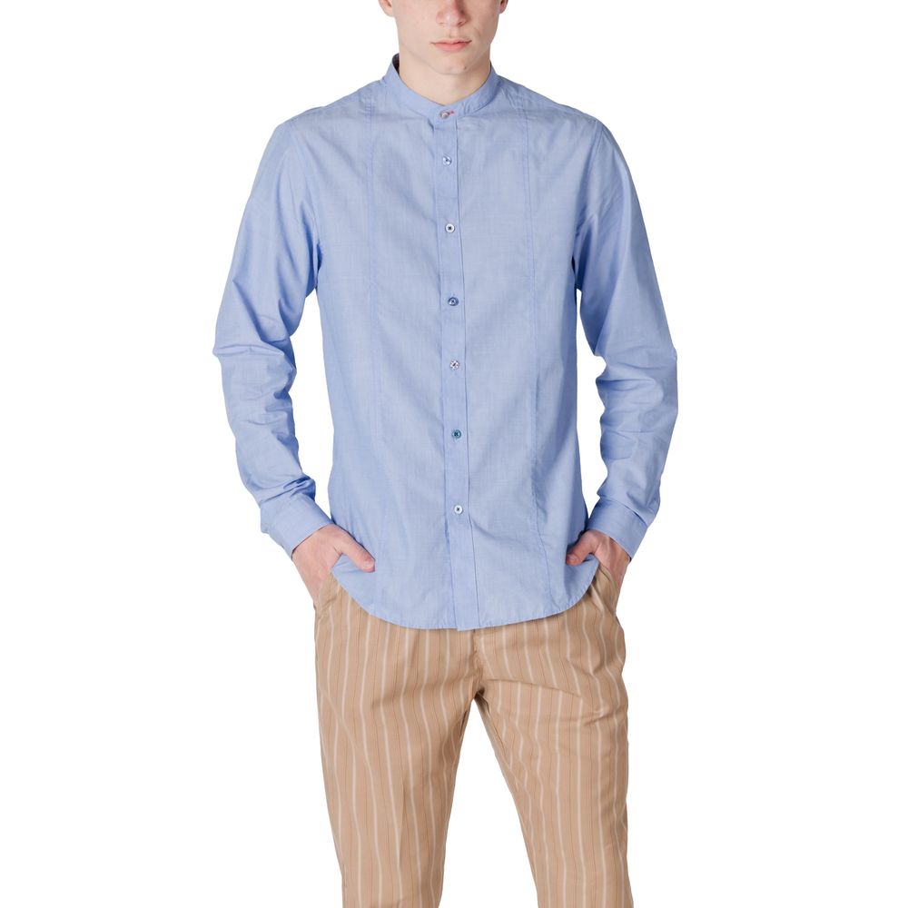 Gianni Lupo Light Blue Cotton Shirt