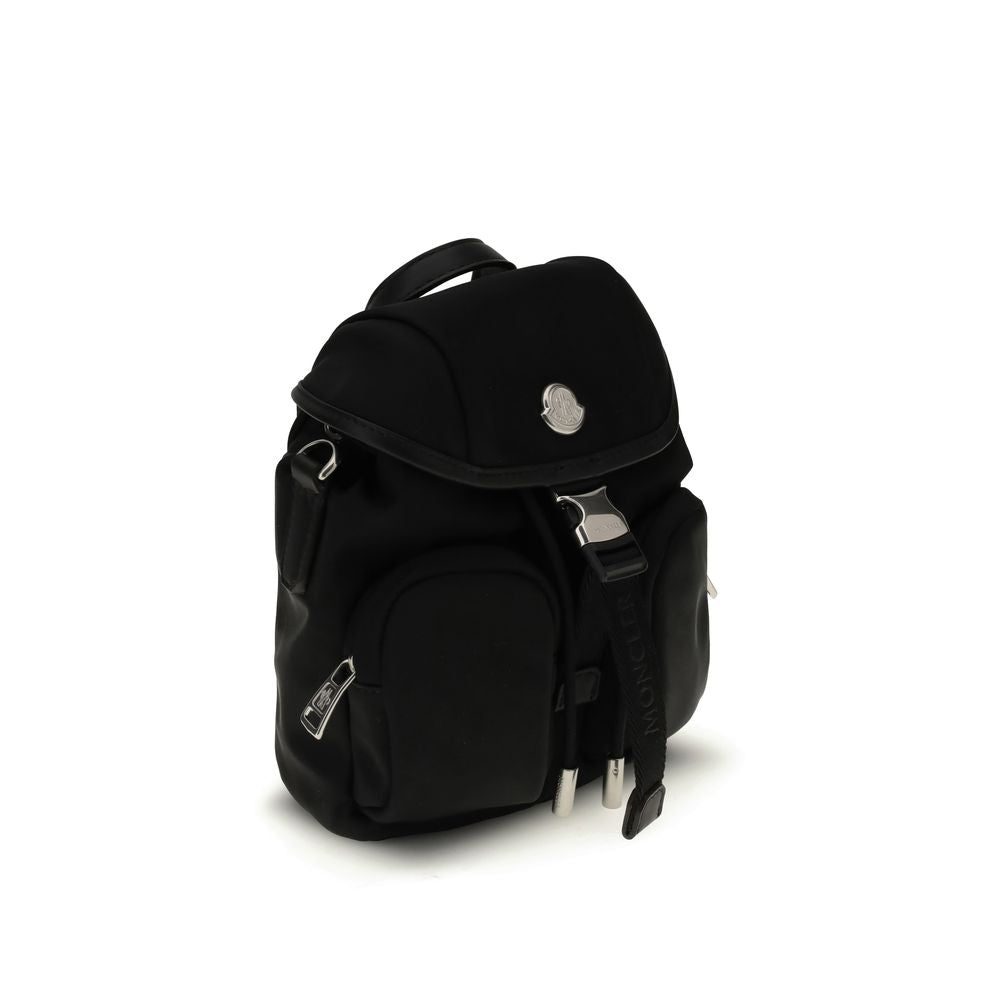 Moncler Black Leather Backpack