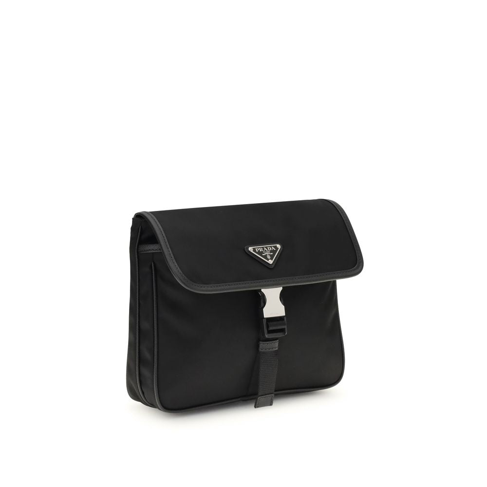 Prada Black Recycled Polyamide Shoulder Bag