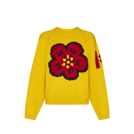 Kenzo Yellow Cotton Sweatshirt