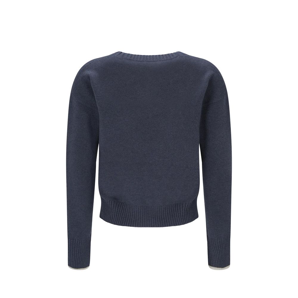 Brunello Cucinelli Blue Cashmere Cashmere Sweater