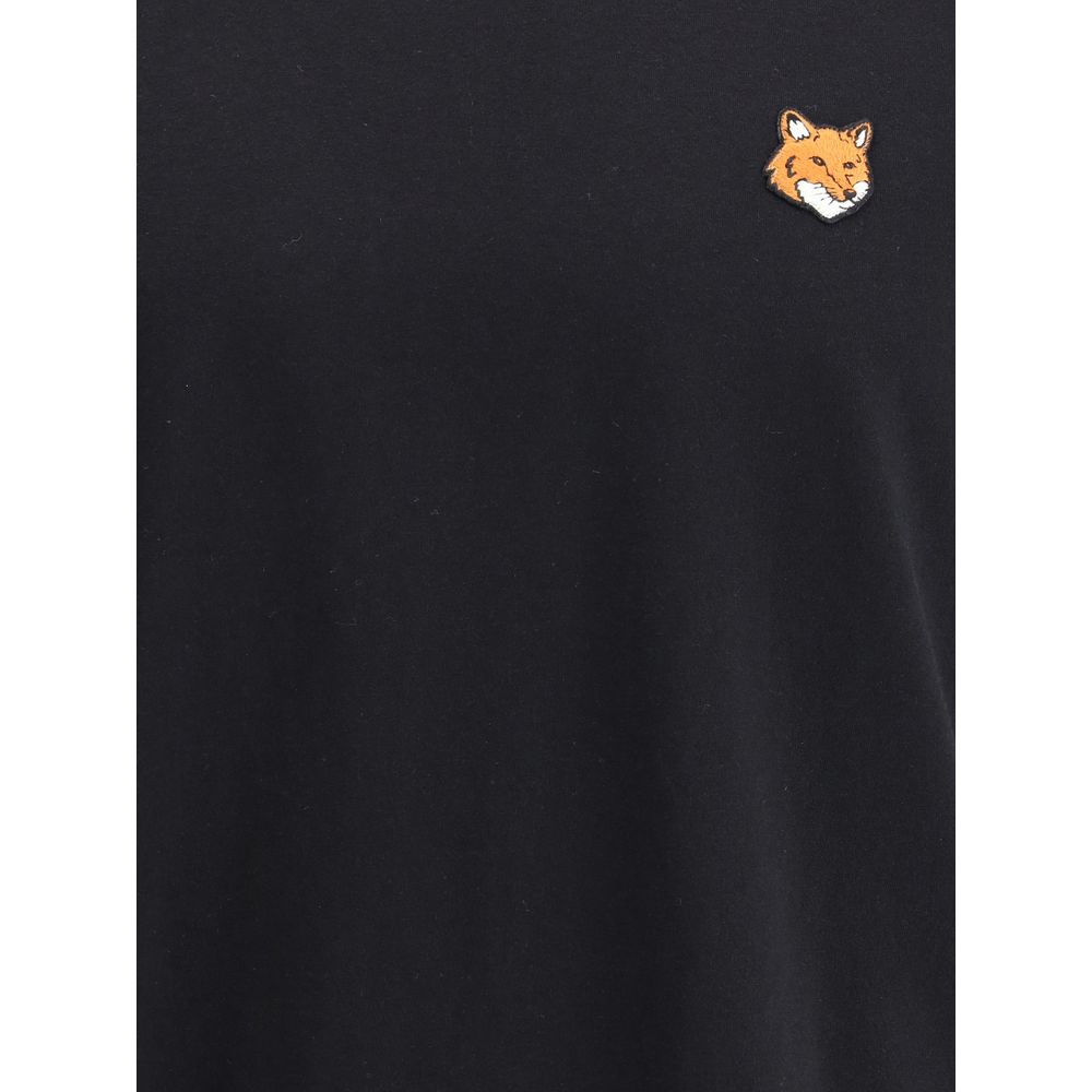 Maison Kitsuné Black Cotton T-Shirt