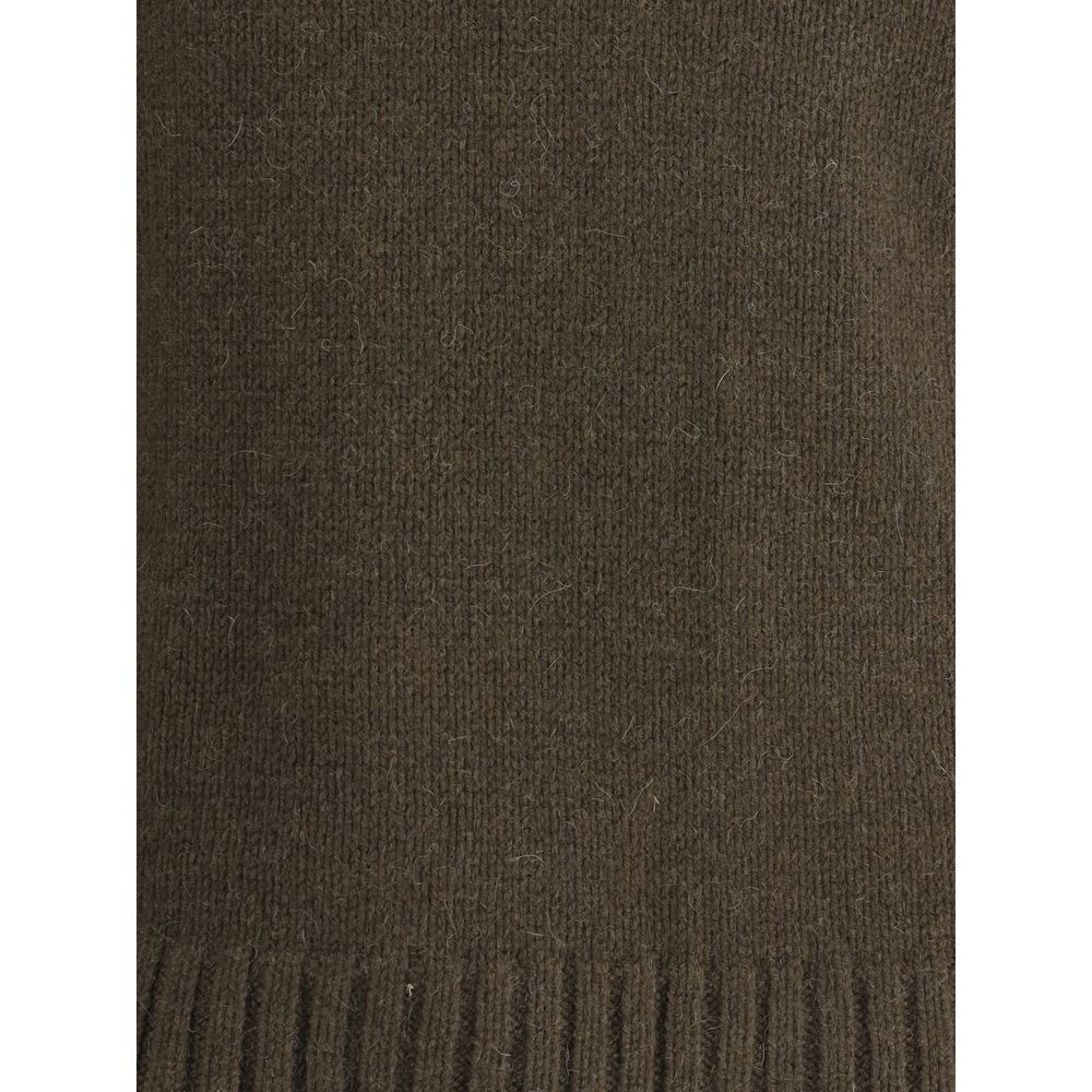 Aragona Cashmere Green Alpaca Vicugna Pacos Turtleneck