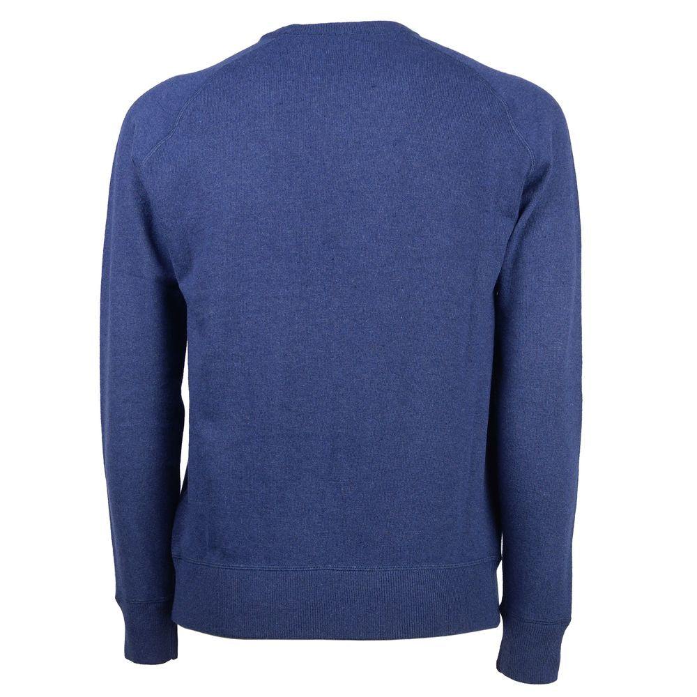 Emilio Romanelli Blue Cashmere Men Sweater