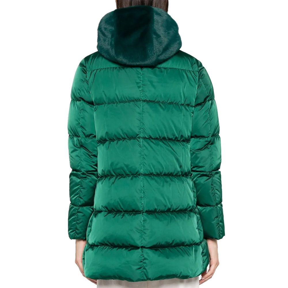Herno Green Polyester Coat