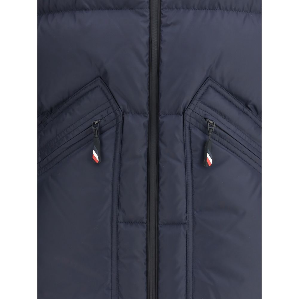 Moncler Grenoble Blue Polyester Full-Length Jacket