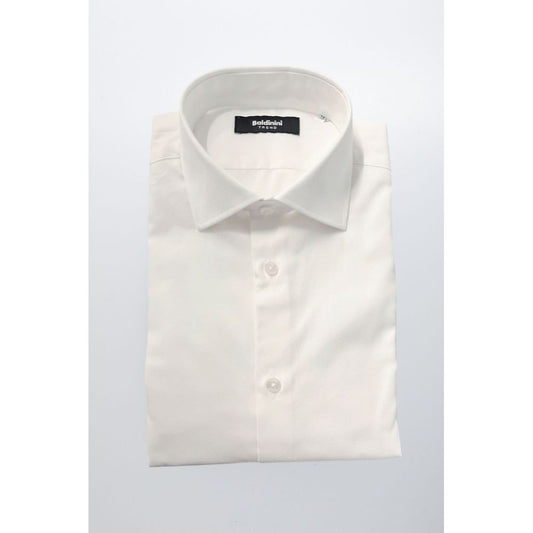 Baldinini Trend White Cotton Men's Shirt
