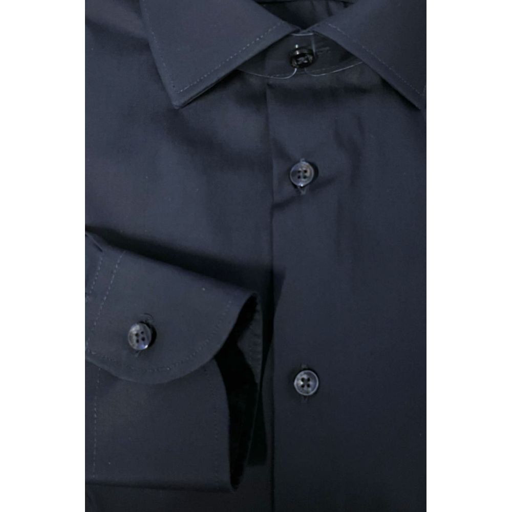Baldinini Trend Blue Cotton Men Shirt