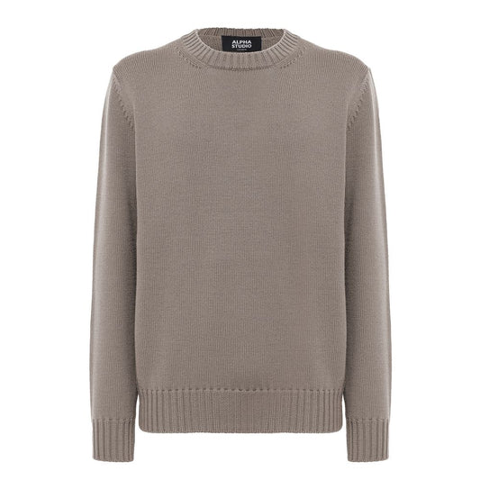 Alpha Studio Beige Cashmere Sweater