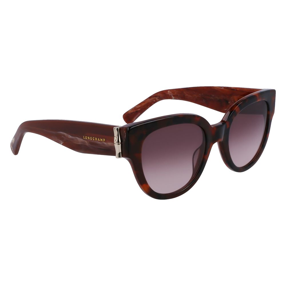 Longchamp Brown Acetate Sunglasses