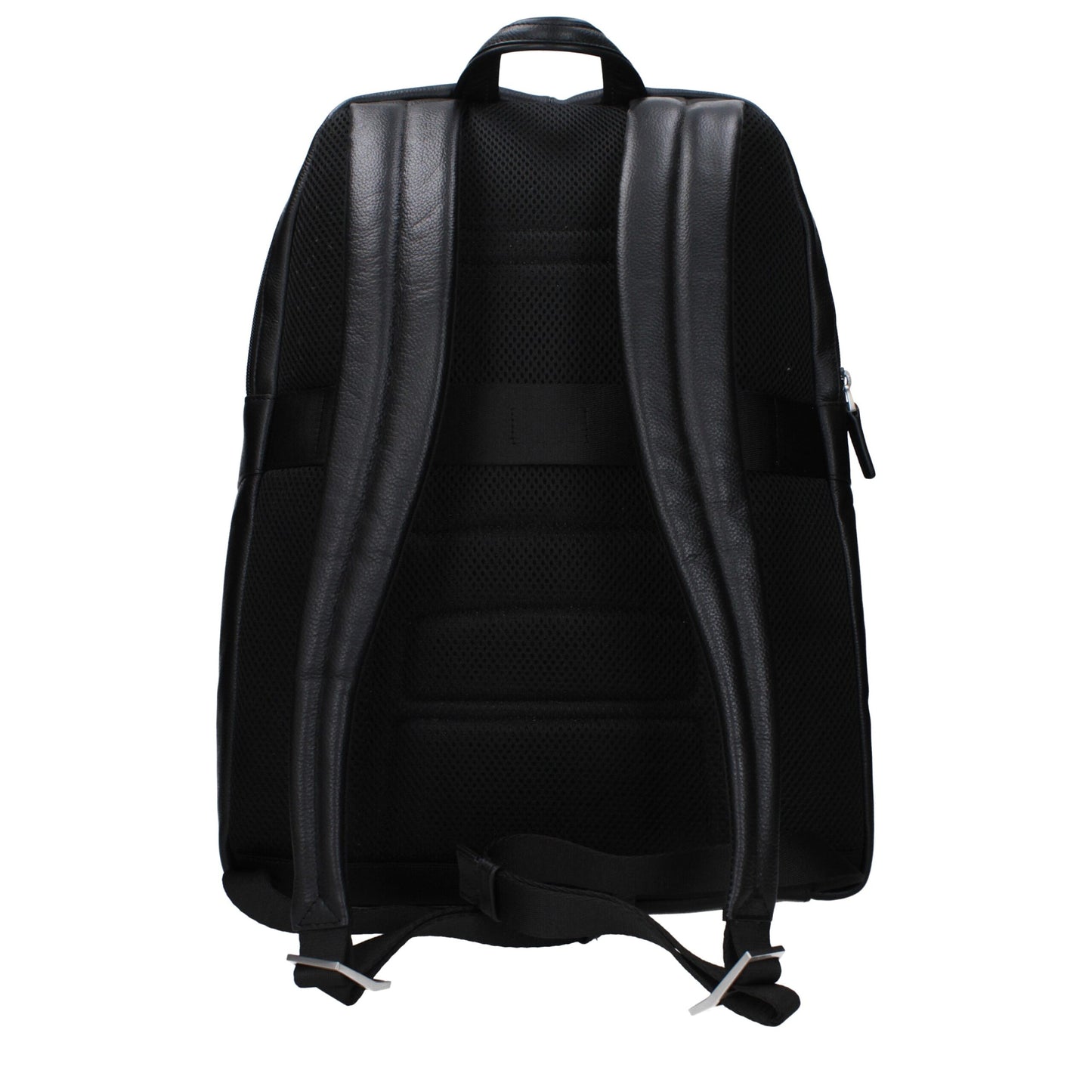Piquadro Black Leather Backpack