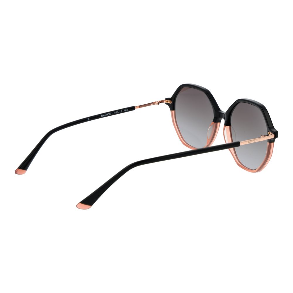 Replay Black Plastic Sunglasses
