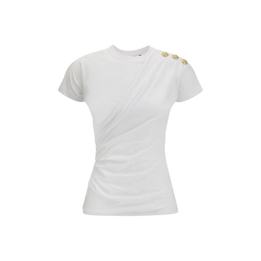 Balmain White Cotton T-Shirt