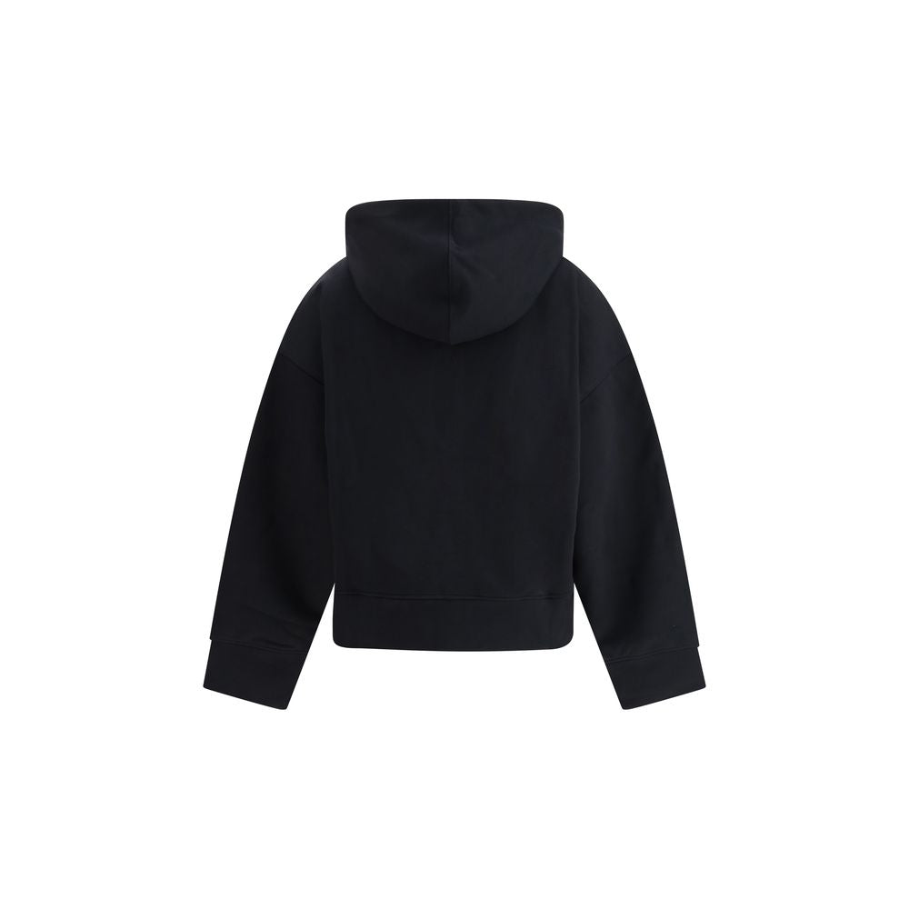 Ganni Black Cotton Sweatshirt