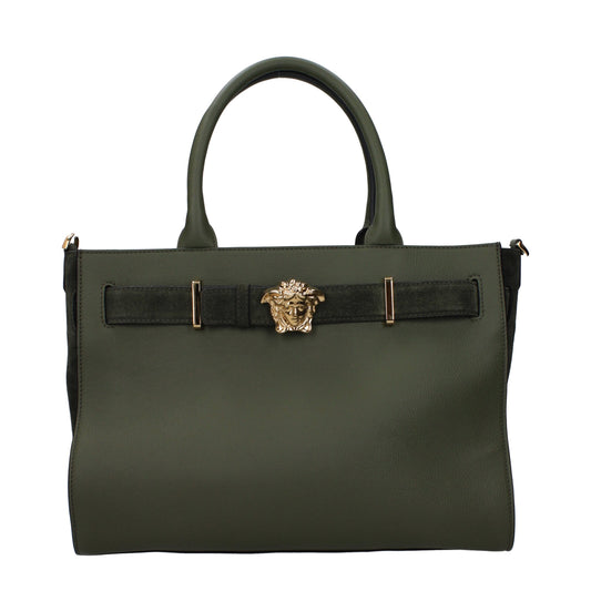 Versace Green Leather Handbag