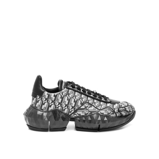Jimmy Choo Black Calfskin Chunky Sneakers