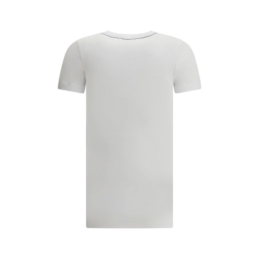 Brunello Cucinelli White Cotton T-Shirt
