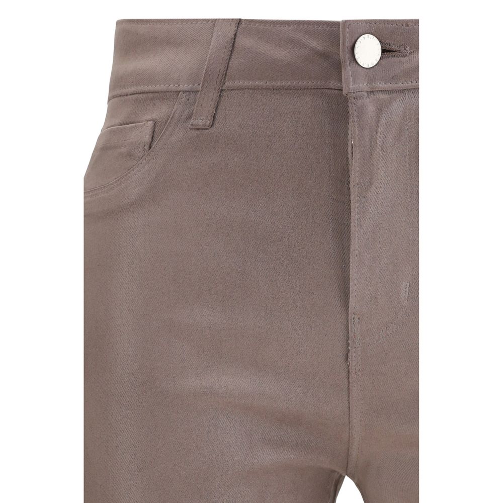 L'Agence Beige Cotton Casual Pants