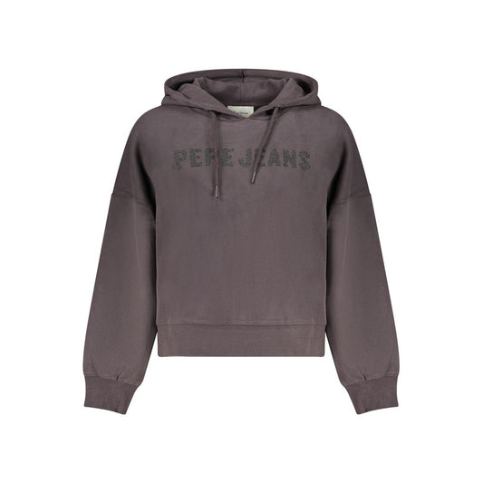 Pepe Jeans Black Cotton Women Sweatshirt