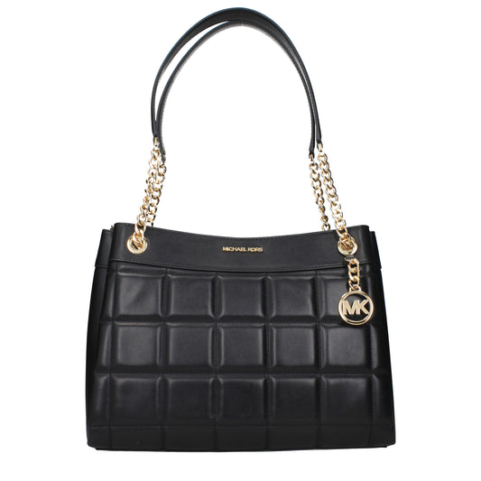 Michael Kors Black Leather Shoulder Bag