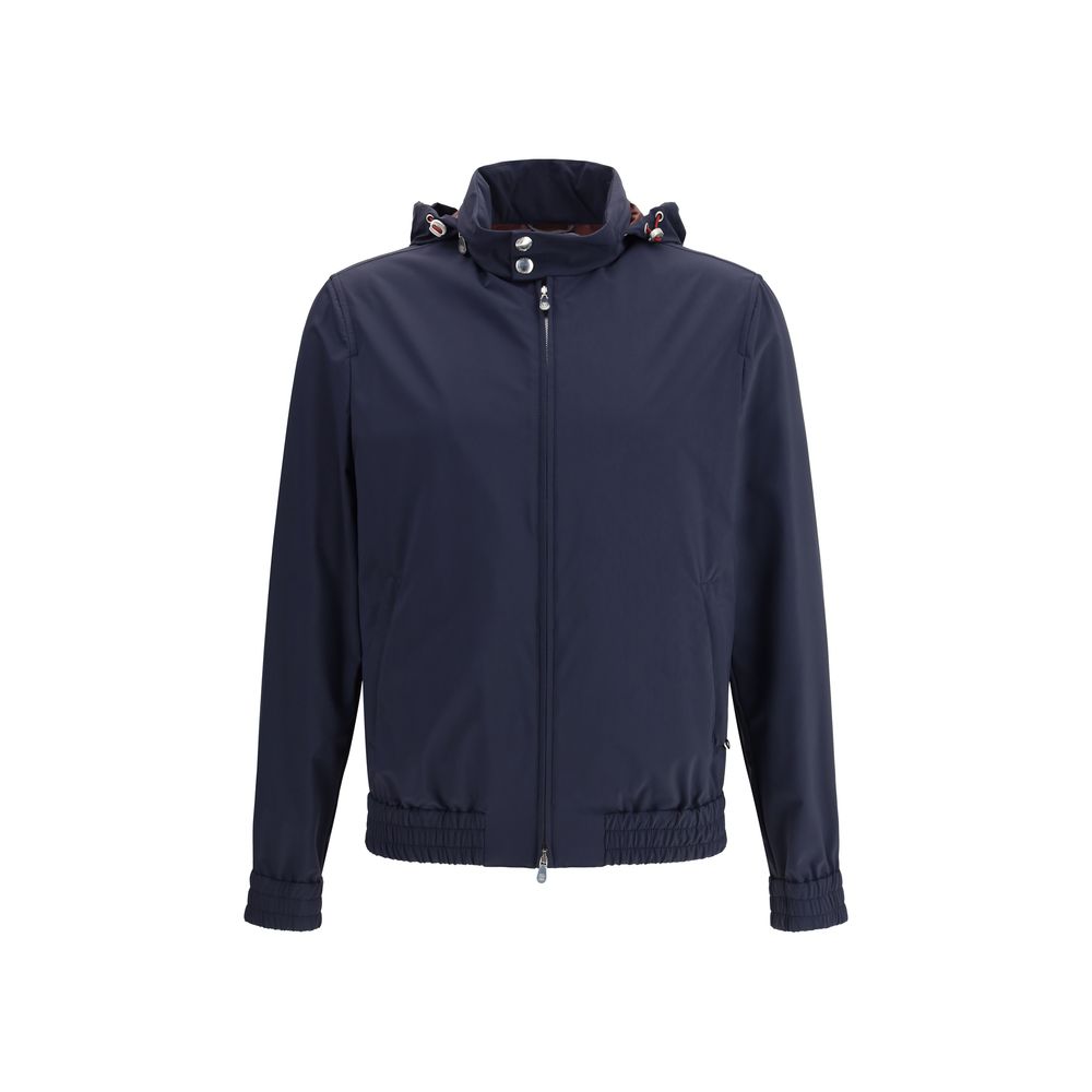 Brunello Cucinelli Blue Polyamide Shell Jacket