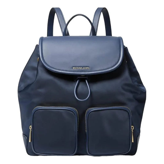 Michael Kors Blue Canvas Backpack