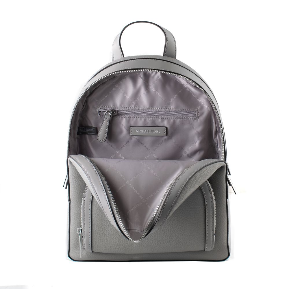Michael Kors Gray Leather Backpack