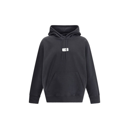 MM6 Black Cotton Sweatshirt