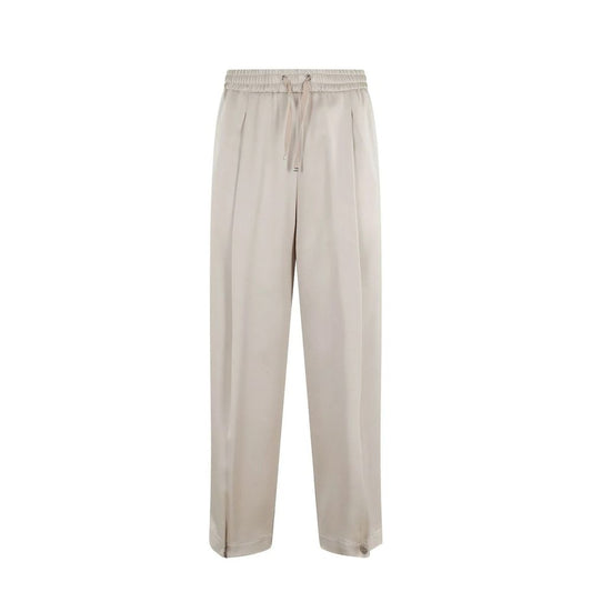 Herno Beige Acetate Casual Pants
