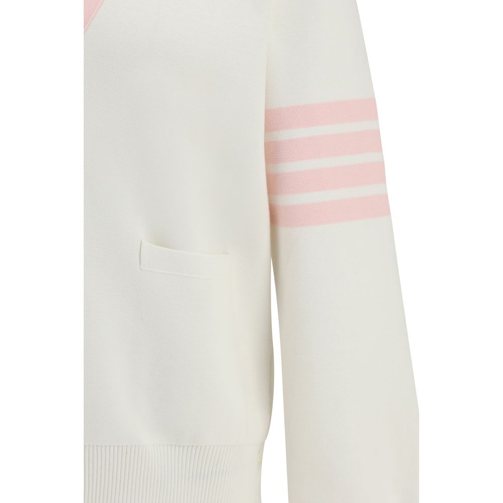 Thom Browne White Cotton Cardigan