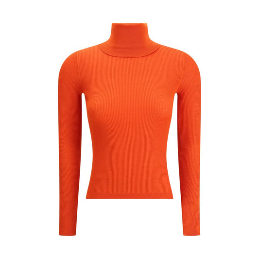 Saint Laurent Orange Wool Turtleneck