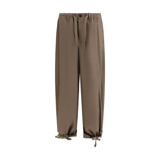 Sacai Brown Cotton Casual Pants