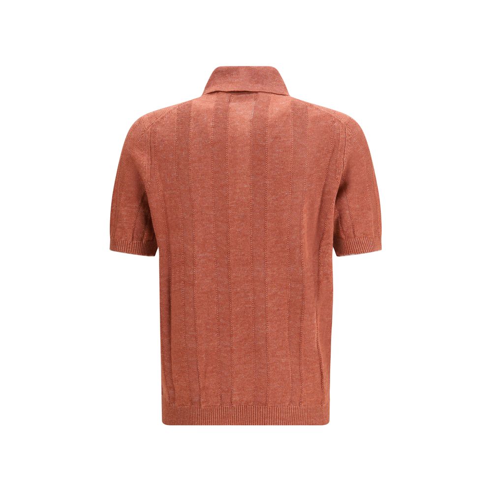 Brunello Cucinelli Orange Linen Sweater