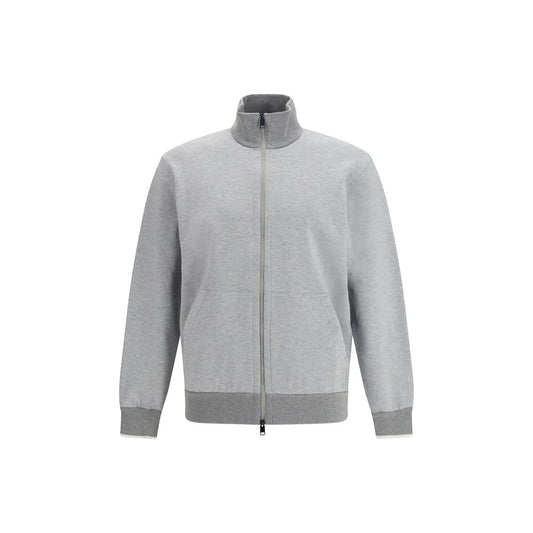 Brioni Gray Cotton Sweatshirt