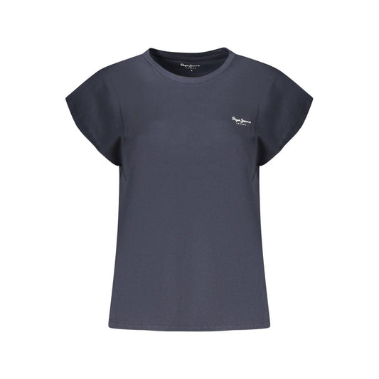Pepe Jeans Blue Organic Cotton Women T-Shirt