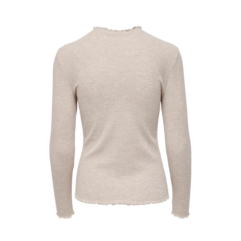 Only Beige Polyester Turtleneck