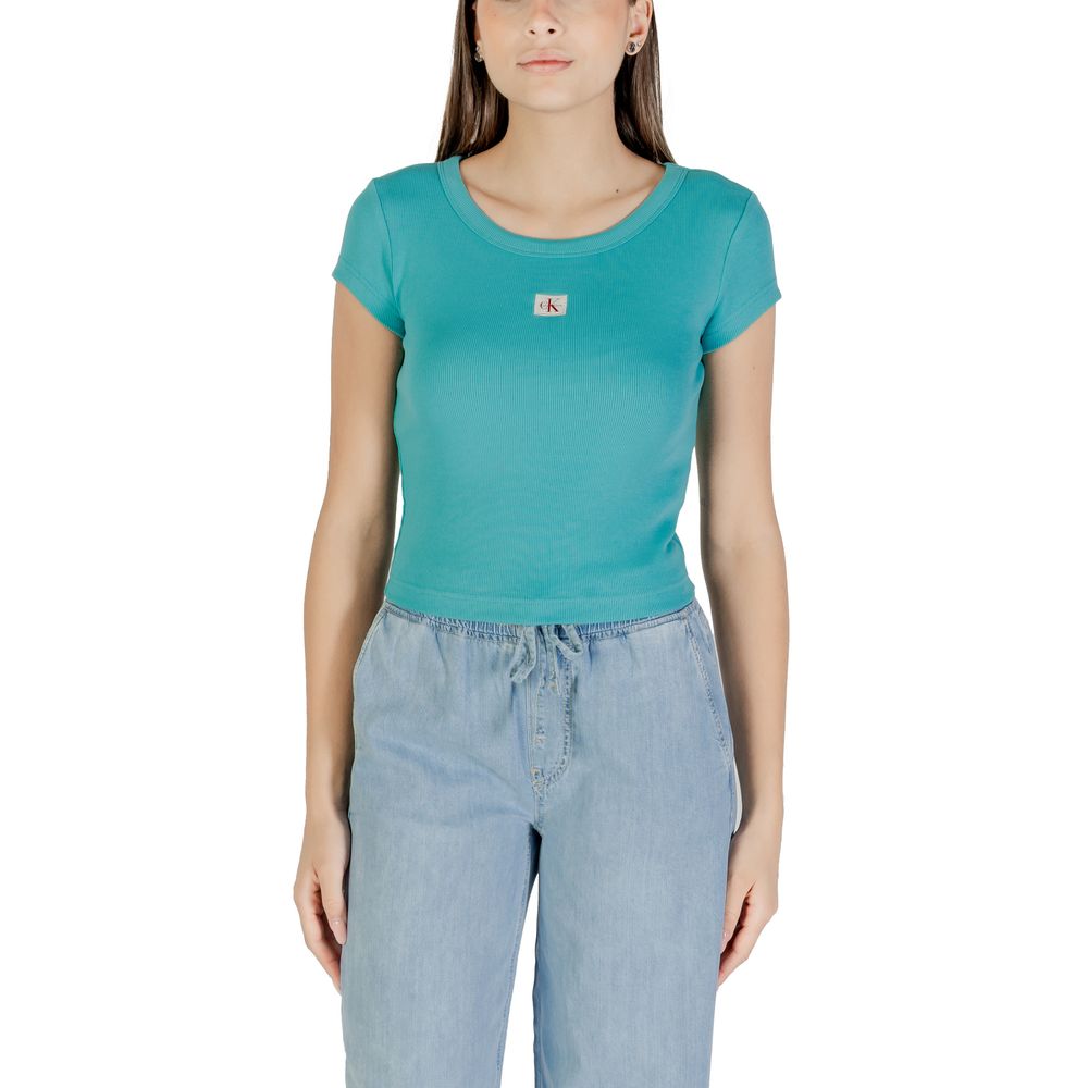 Calvin Klein Jeans Blue Cotton T-Shirt