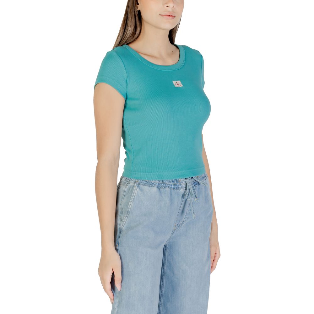 Calvin Klein Jeans Blue Cotton T-Shirt