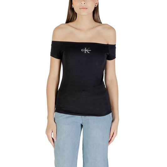Calvin Klein Jeans Black Cotton T-Shirt