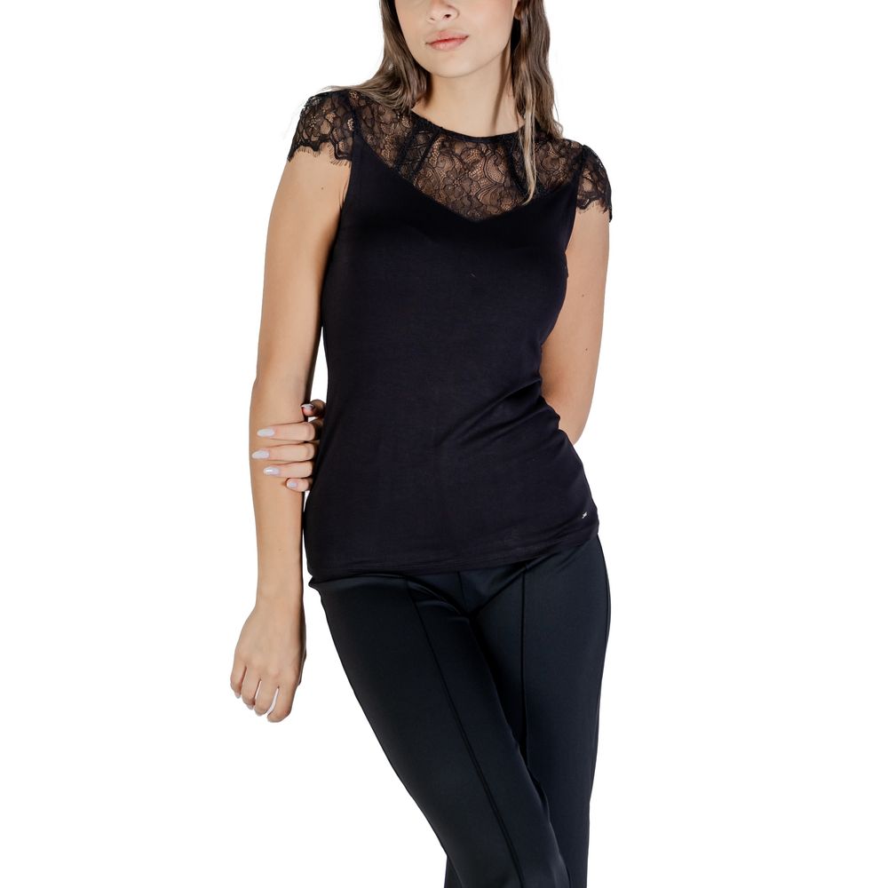 Morgan De Toi Black Viscose Blouse