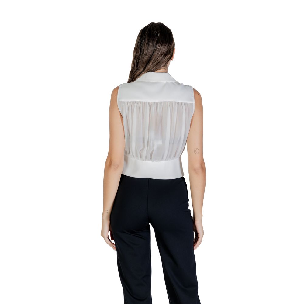 Morgan De Toi White Polyester Blouse