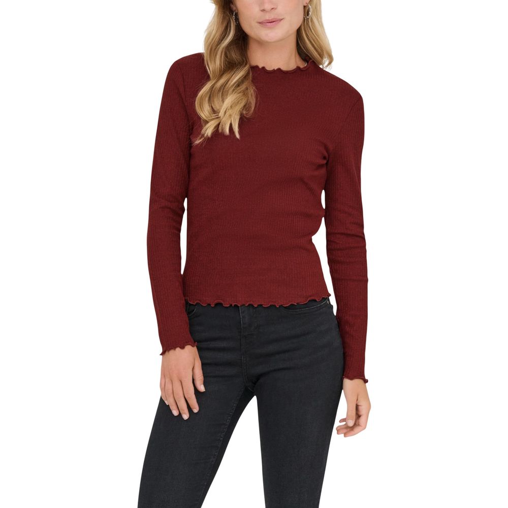 Only Red Organic Cotton Long Sleeve T-Shirt