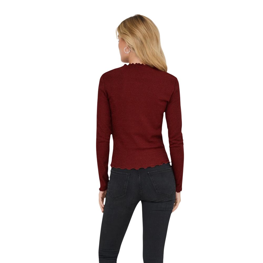 Only Red Organic Cotton Long Sleeve T-Shirt